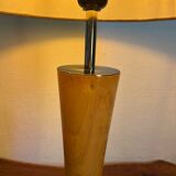 Art Deco table lamp in wood and silver metal