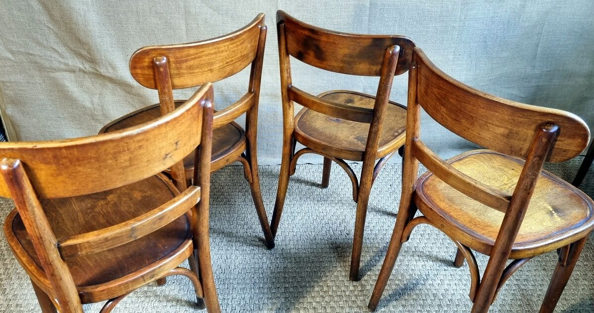 4 Horgen-Glarus bistro chairs 30s