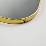 Miroir à cadre doré, années 1970