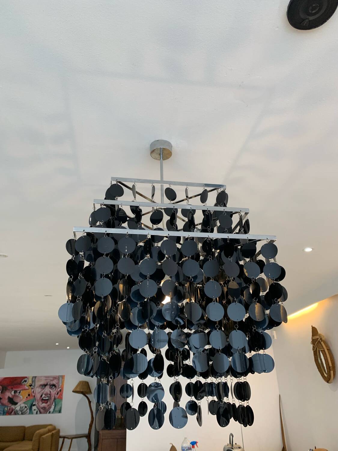 Chandelier Kare Design Pampille circa 1980