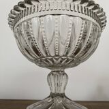 Bonbonniere, drageoire, sugar bowl in vintage molded and cut crystal