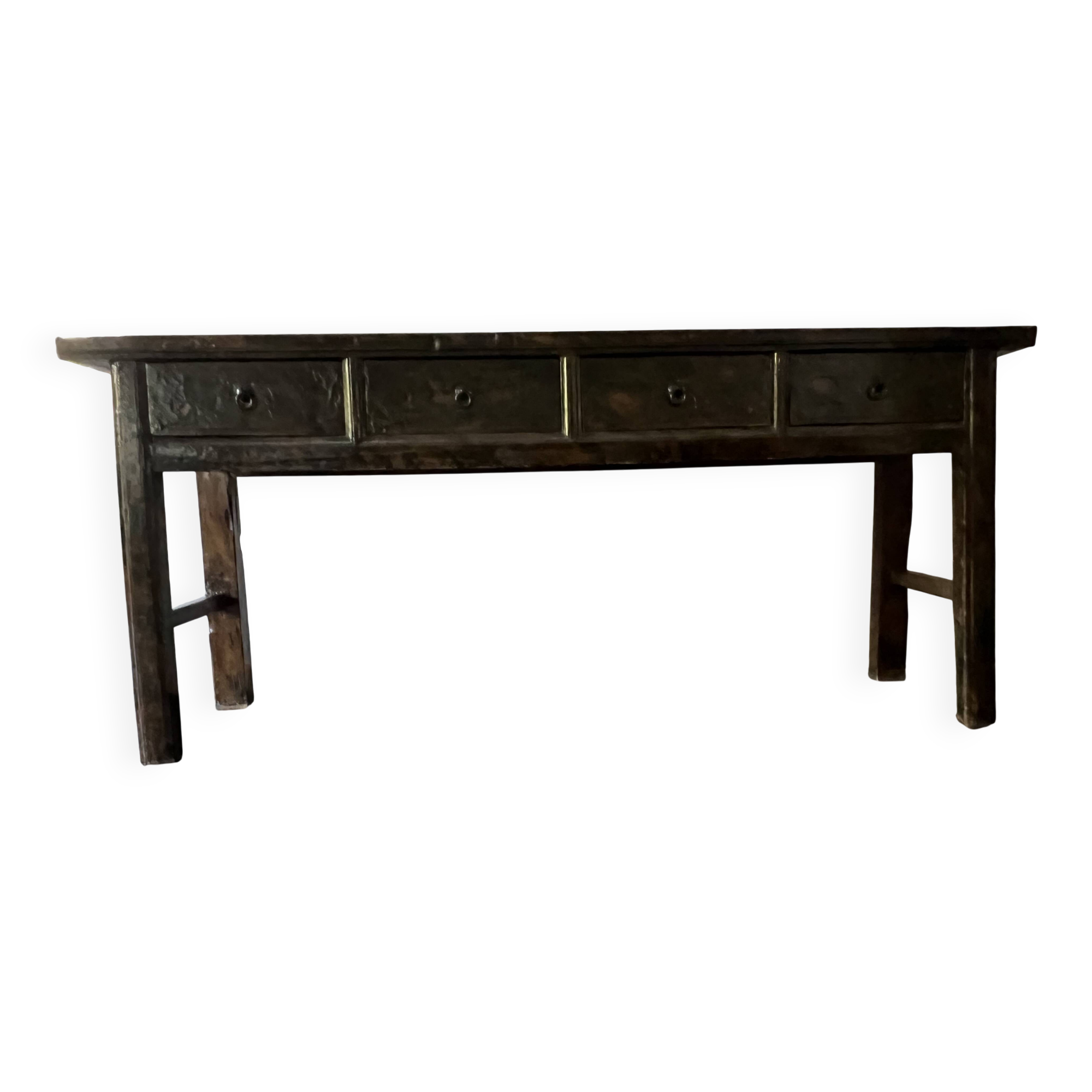 South Asian console in lacquered wood