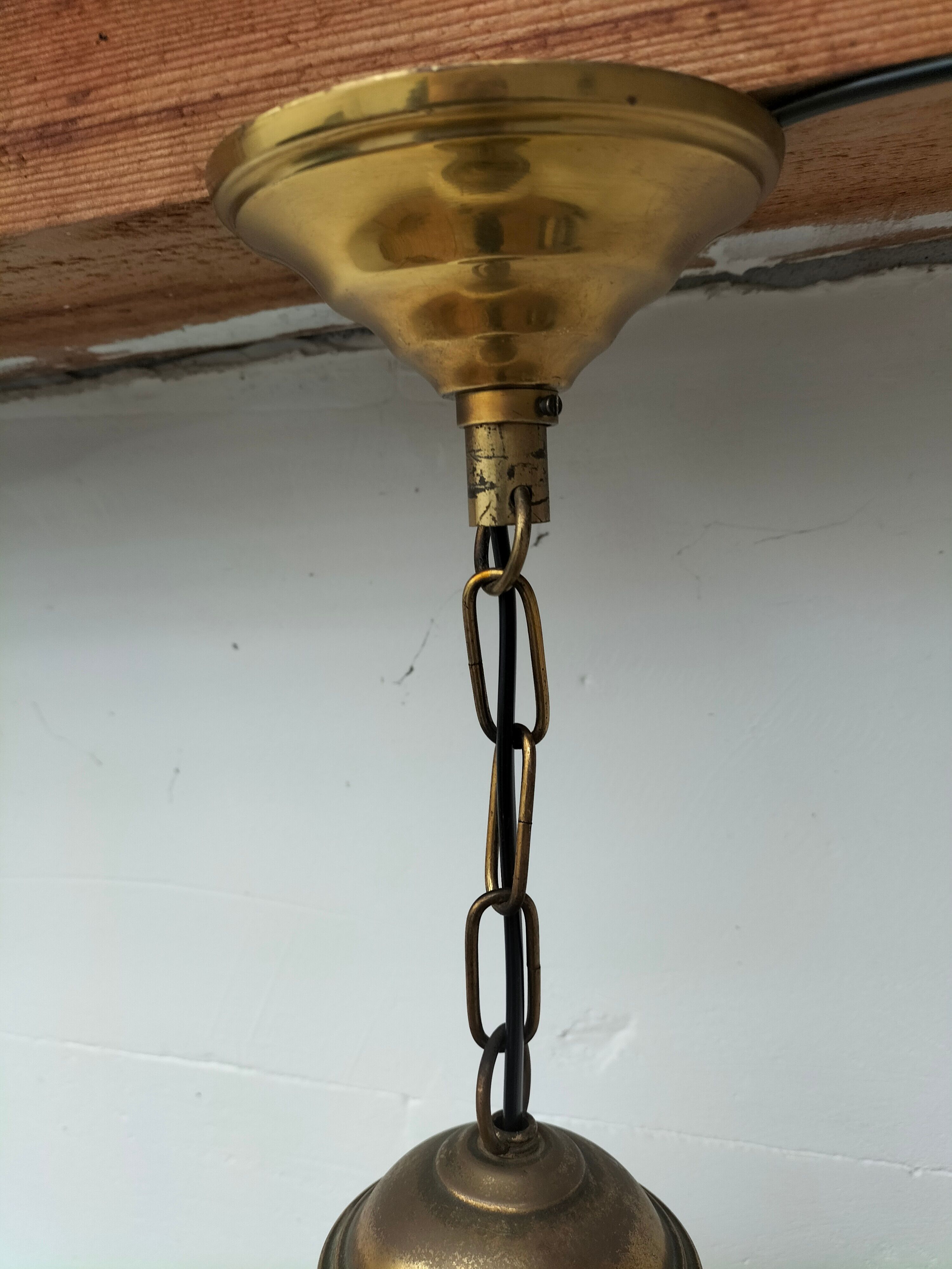 Opaline hanging lamp