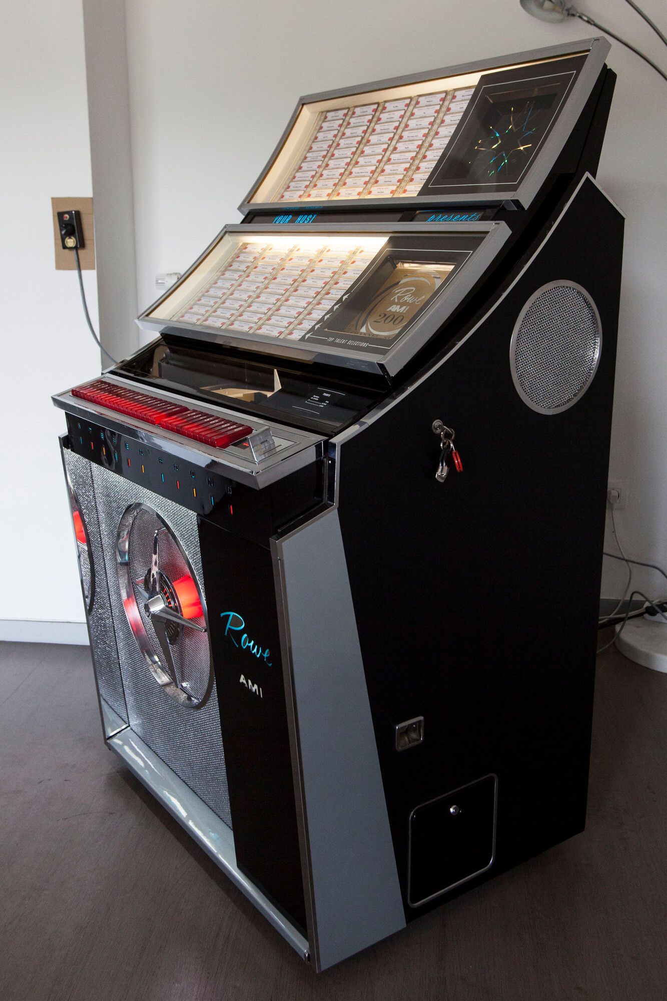 Jukebox Rowe friend from 1963 model"Jal" capa 100 vinyl compilation pop, rock, metal from 1950 to 1990