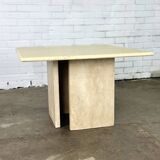 Travertine coffee table
