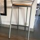 set of 5 stool year 80 in wood and metal
