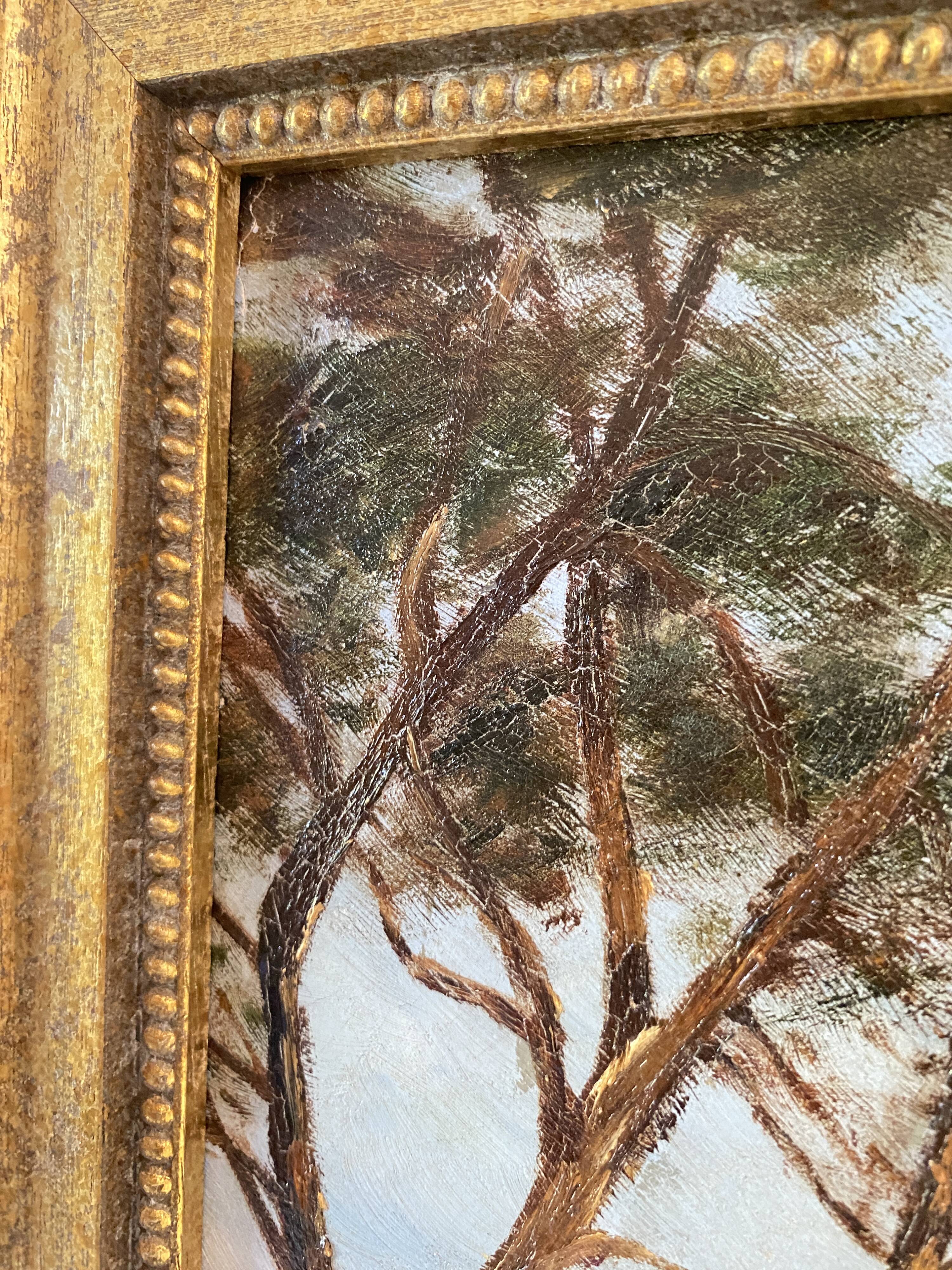 Tableau « Vue côte méditerranéenne", années 50