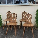 Set of 4 Alsatian chairs.