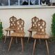 Set of 4 Alsatian chairs.