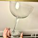 Two giant champagne tasting glasses Baccarat