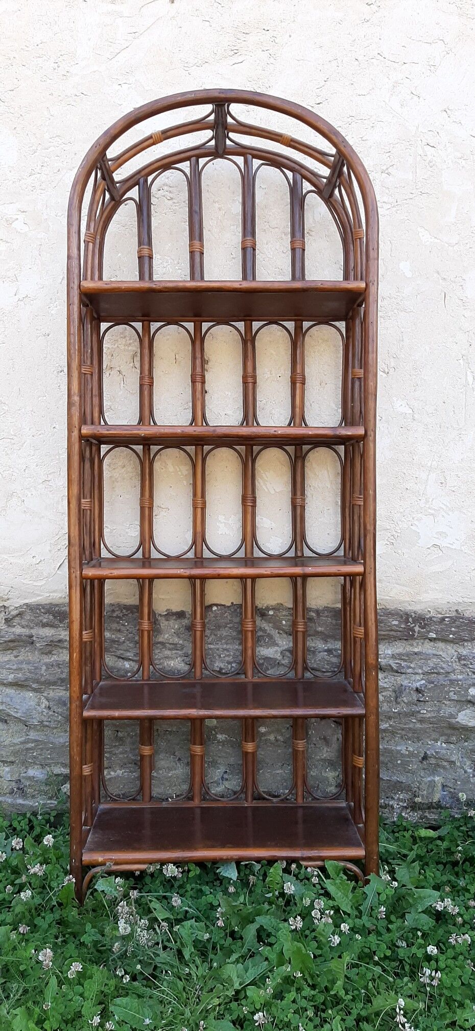 Bamboo wicker rattan 185cm vintage