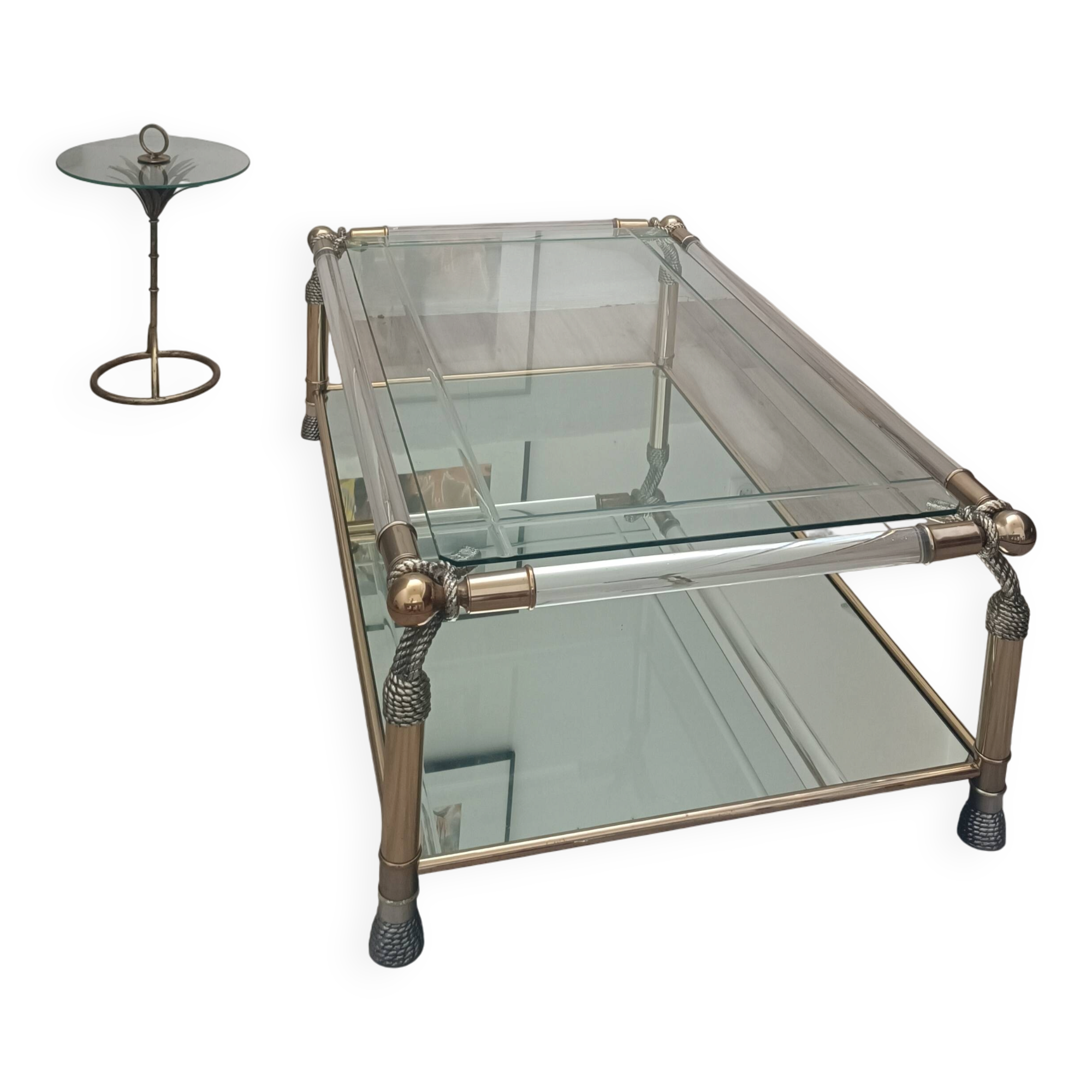 Grande table basse sculpturale par Muebles Curvasa 1970s