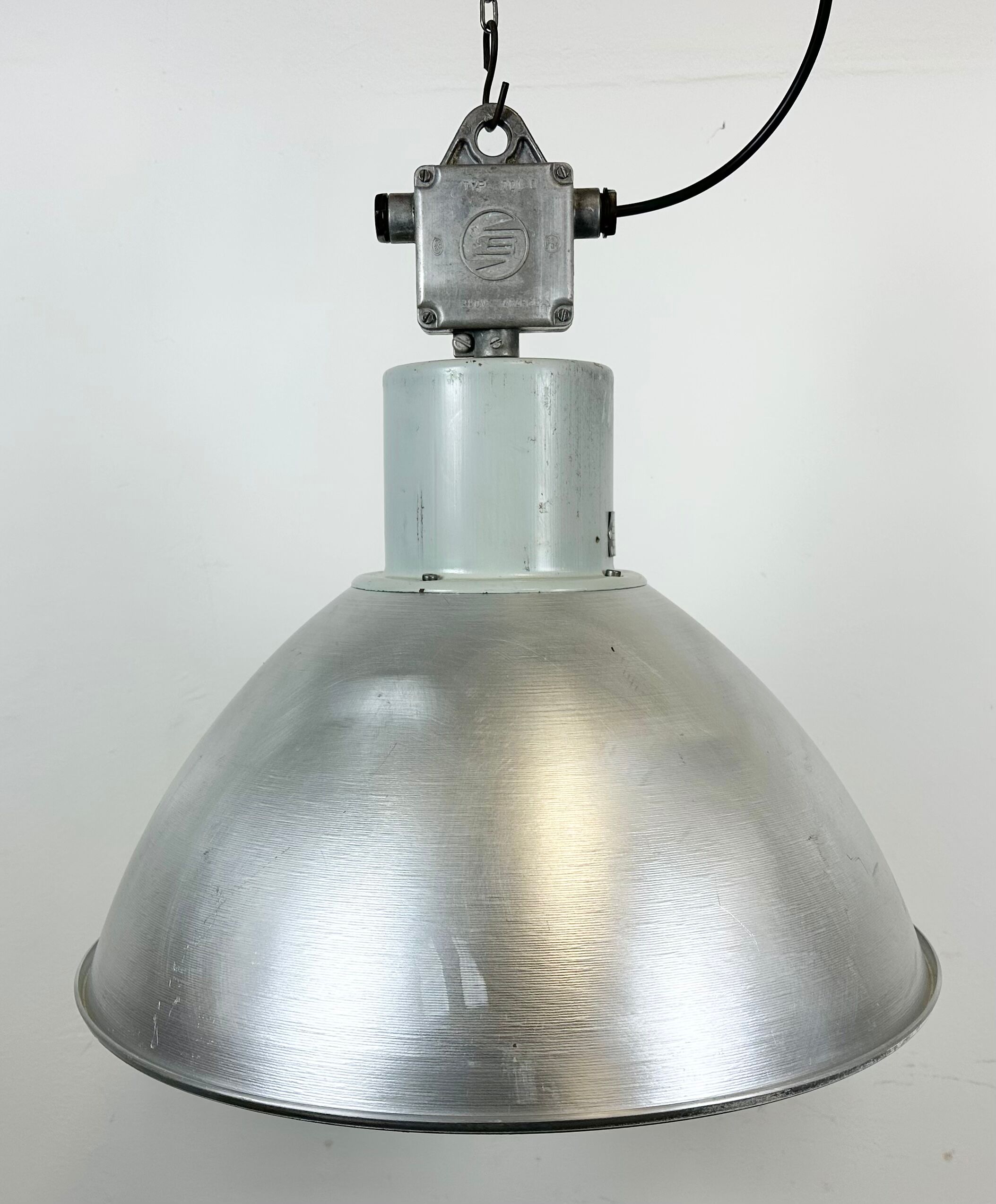 Industrial aluminium pendant light from Elektrosvit, 1960s