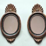 Pair small Italian mirrors