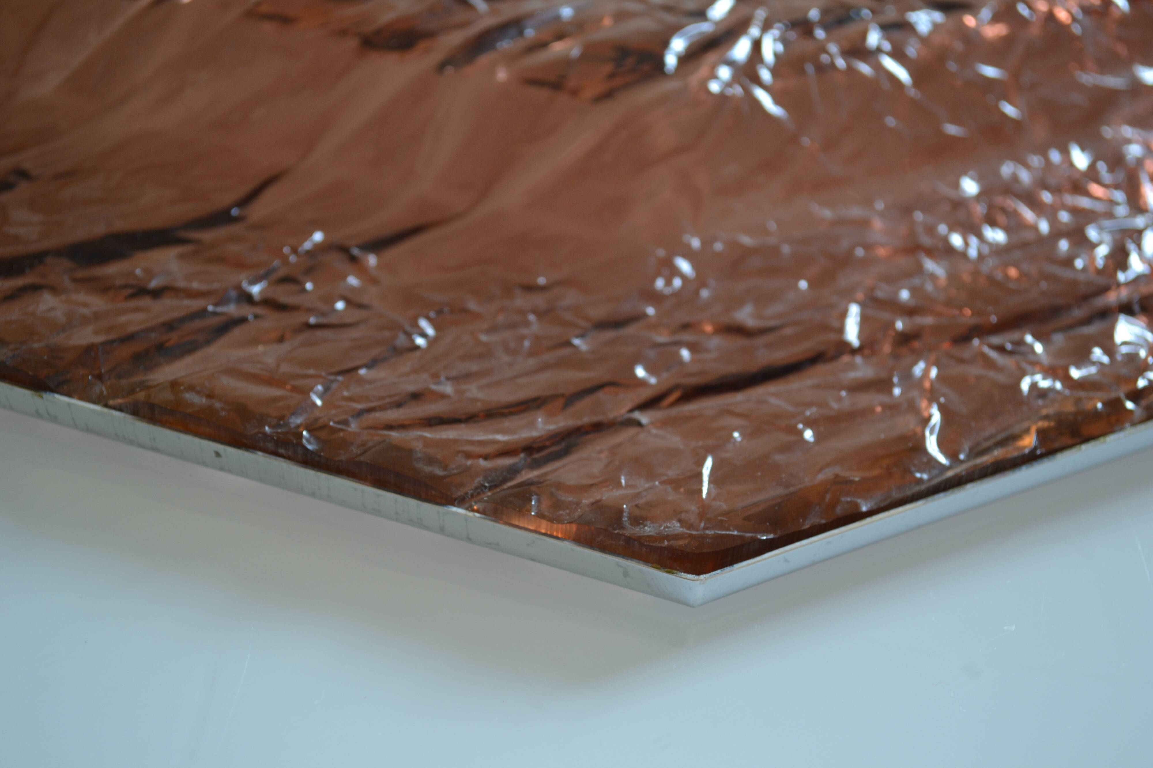 1970 tray in smoked lucite