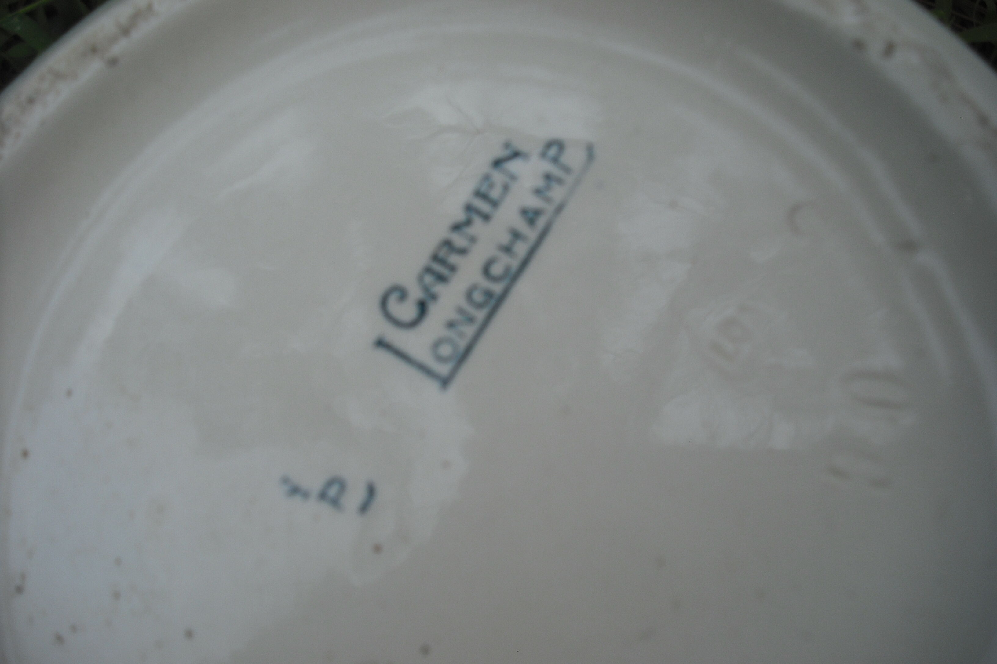 Two earthenware water brocs "Carmen" Longchamps