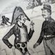 10 talking dessert plates on the theme of riddles Sarreguemines