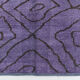 7x9 modern vintage purple  hemp area rug,