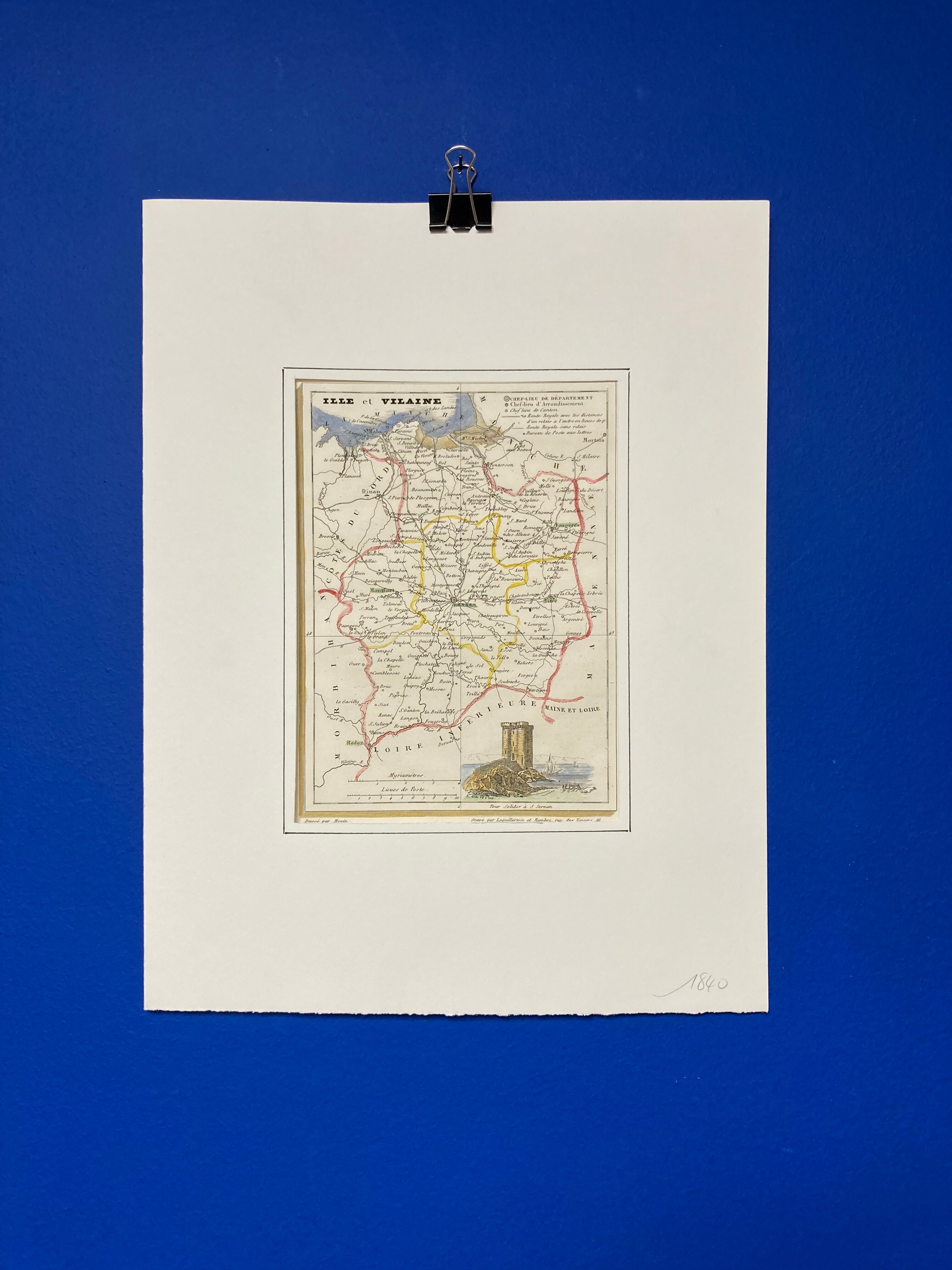 Old map Ille-et-Vilaine