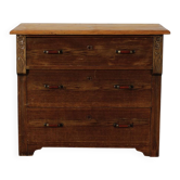 Vintage Weichholz Bauernkommode Schubladenschrank 60er