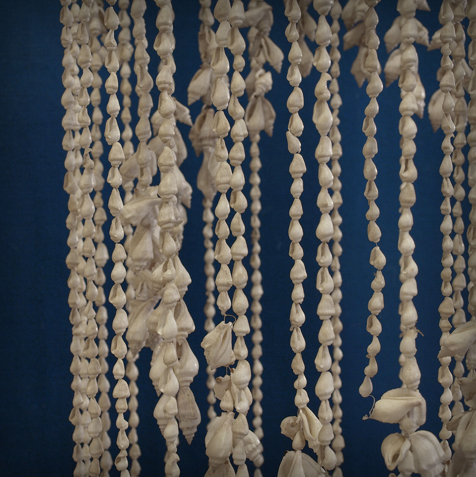 Balinese hanging lamp in curly shells