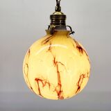 Art Deco lamp in opaline glaze Verreries de Scailmont Henri Heemskerk Belgium