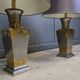 Lampes de table en étain vintage, années 1970 - ensemble de 2