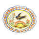 Assiette Faïence Bretonne Henriot Quimper – Décor Oiseau Multicolore