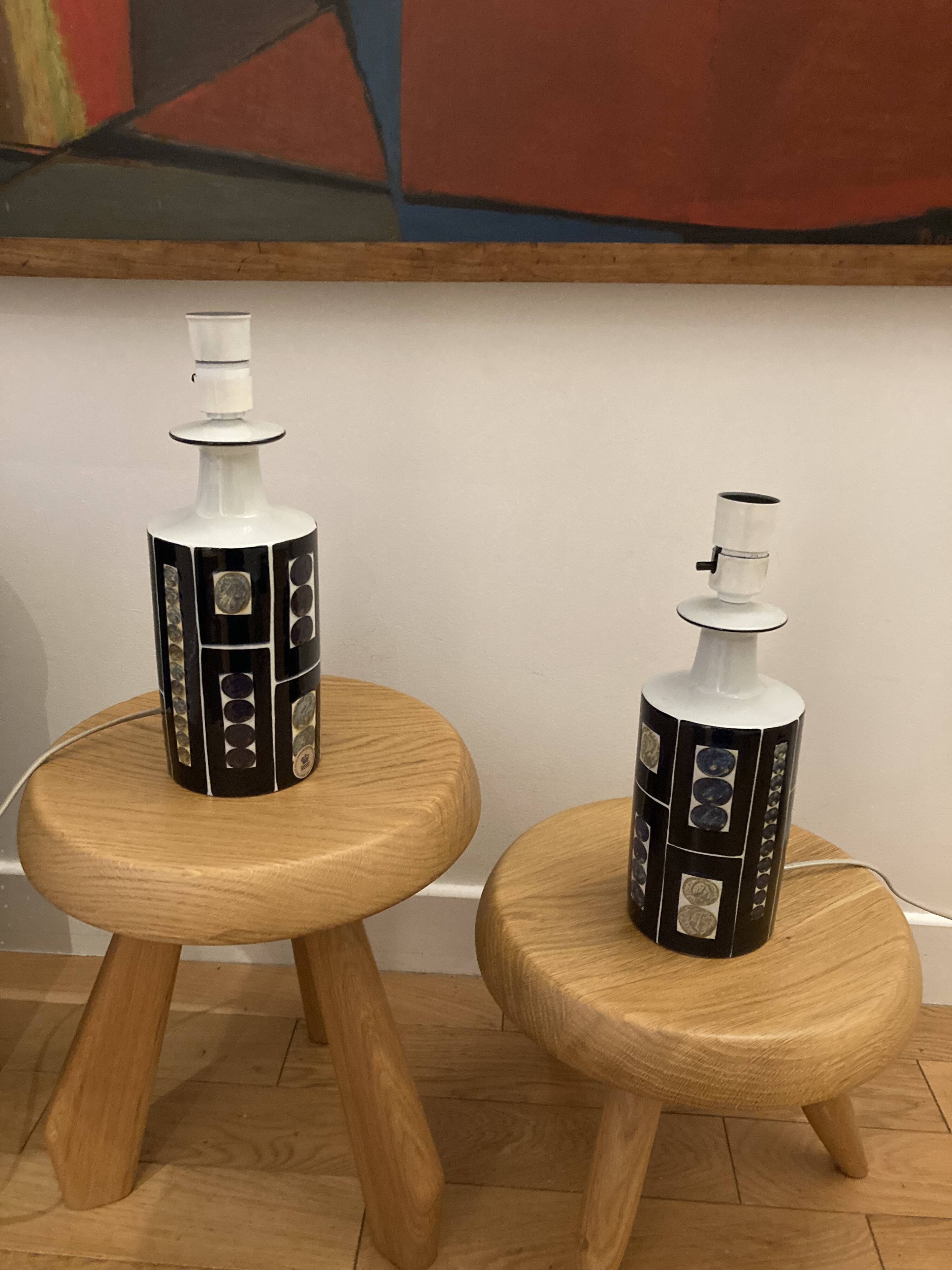Paire de lampes royal copenhagen