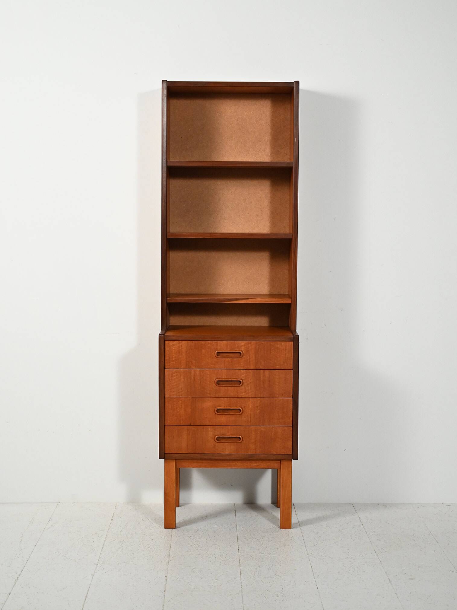 Small Scandinavian teak bookcase, 1960s