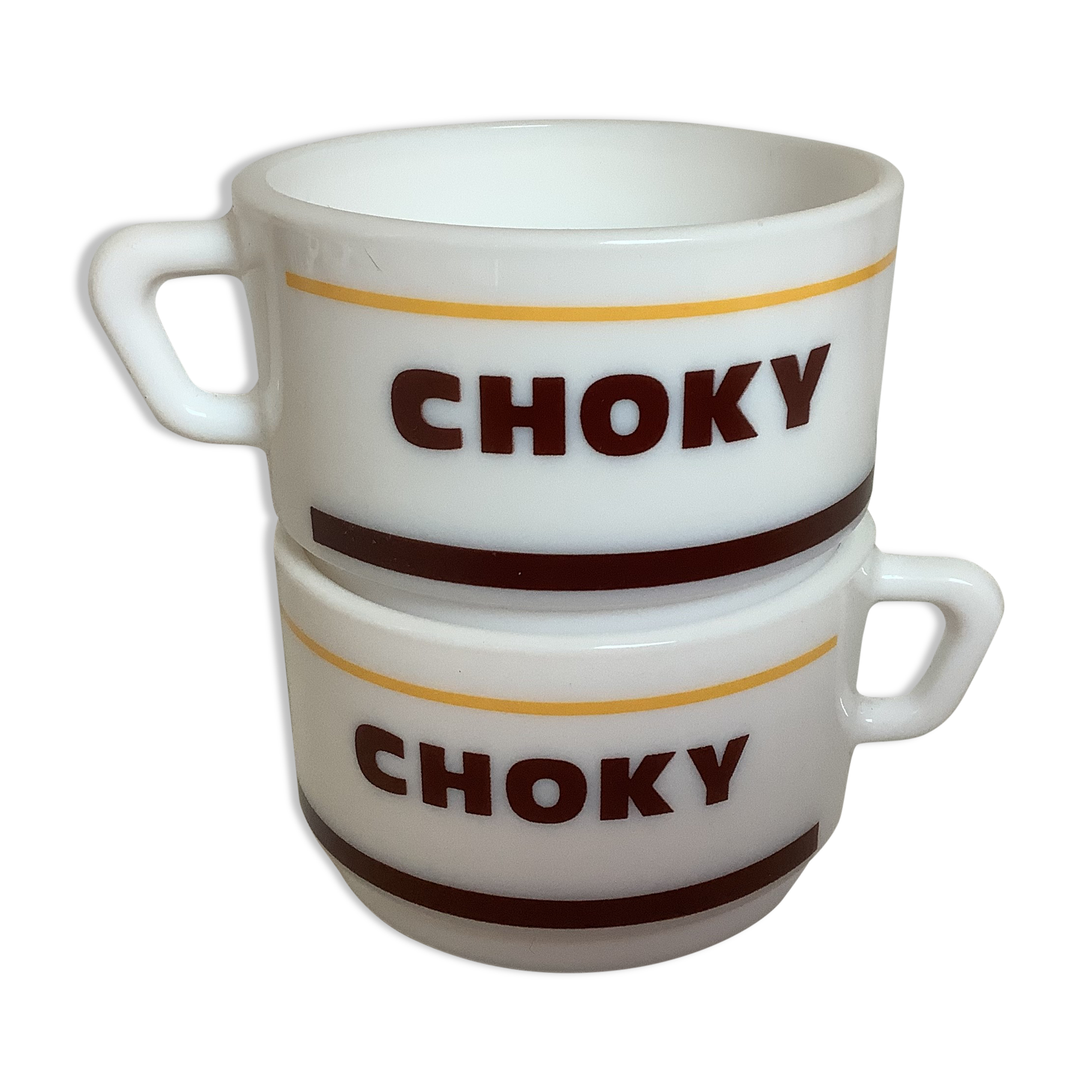 Paire de tasses choky arcopal