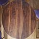 Solid walnut gueridon table for 6 to 16 guests.