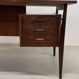 Rosewood 'Floating' Desk By Gunnar Nielsen For Tibergaard, 1960s.
