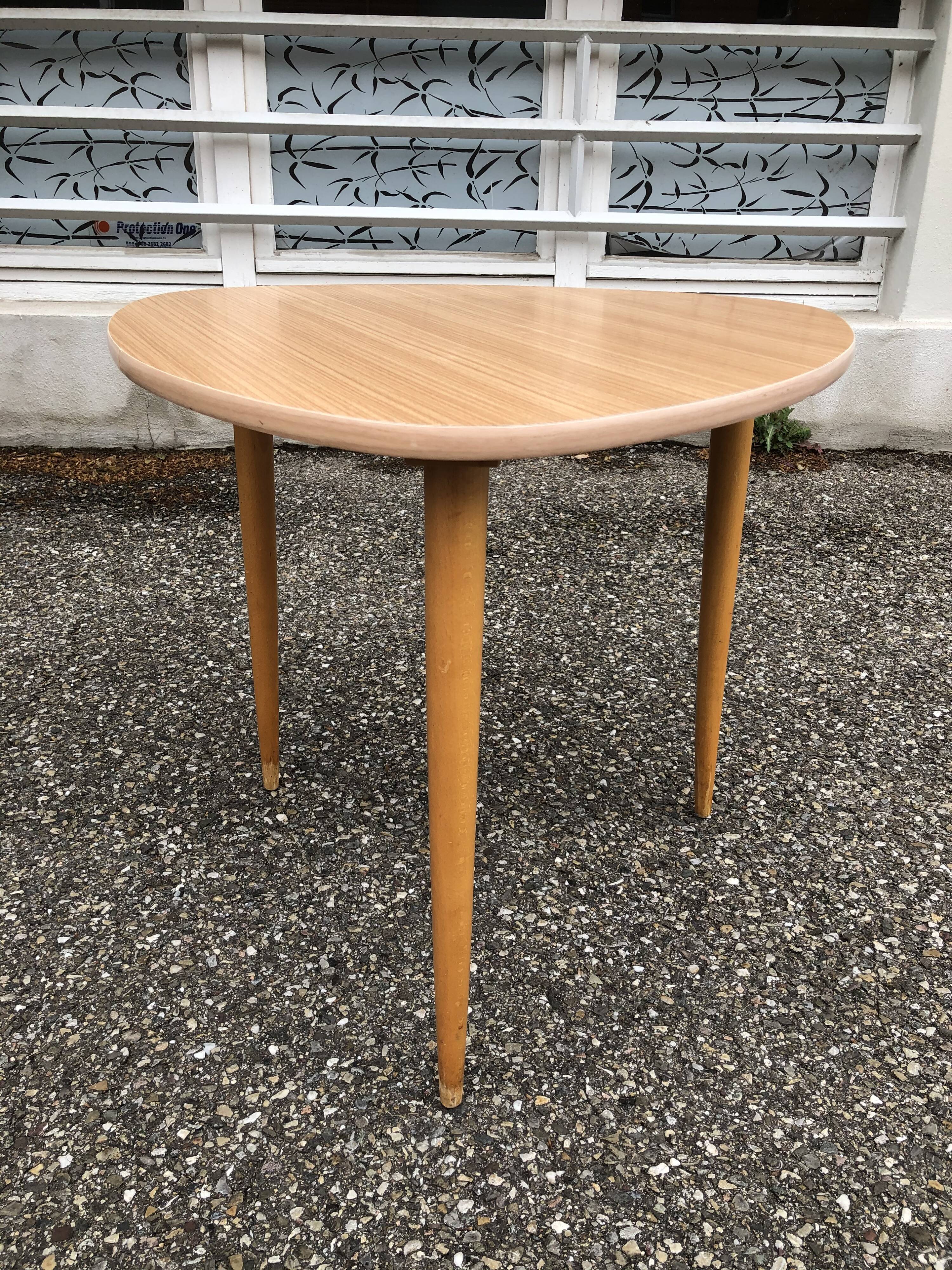 Tripod coffee table germany 60 70