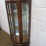 Walnut art deco showcase