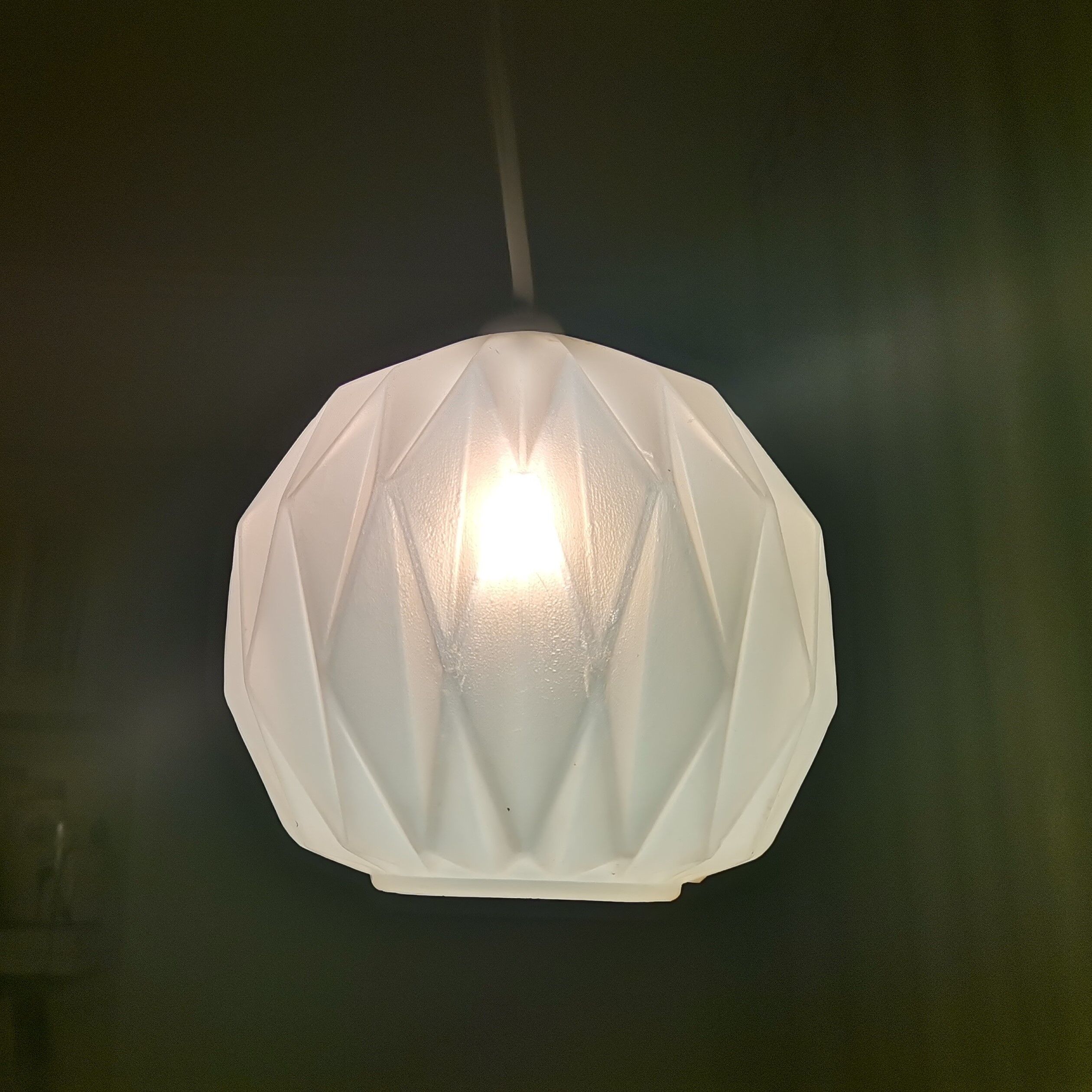 Small Origami pendant lamp 1960s LeKlint style