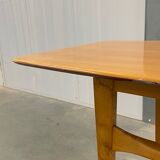 Lacquered wooden table from the 60s with revised door