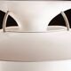 Danish brushed metal pendant light, Poulsen "Charlottenborg" model.