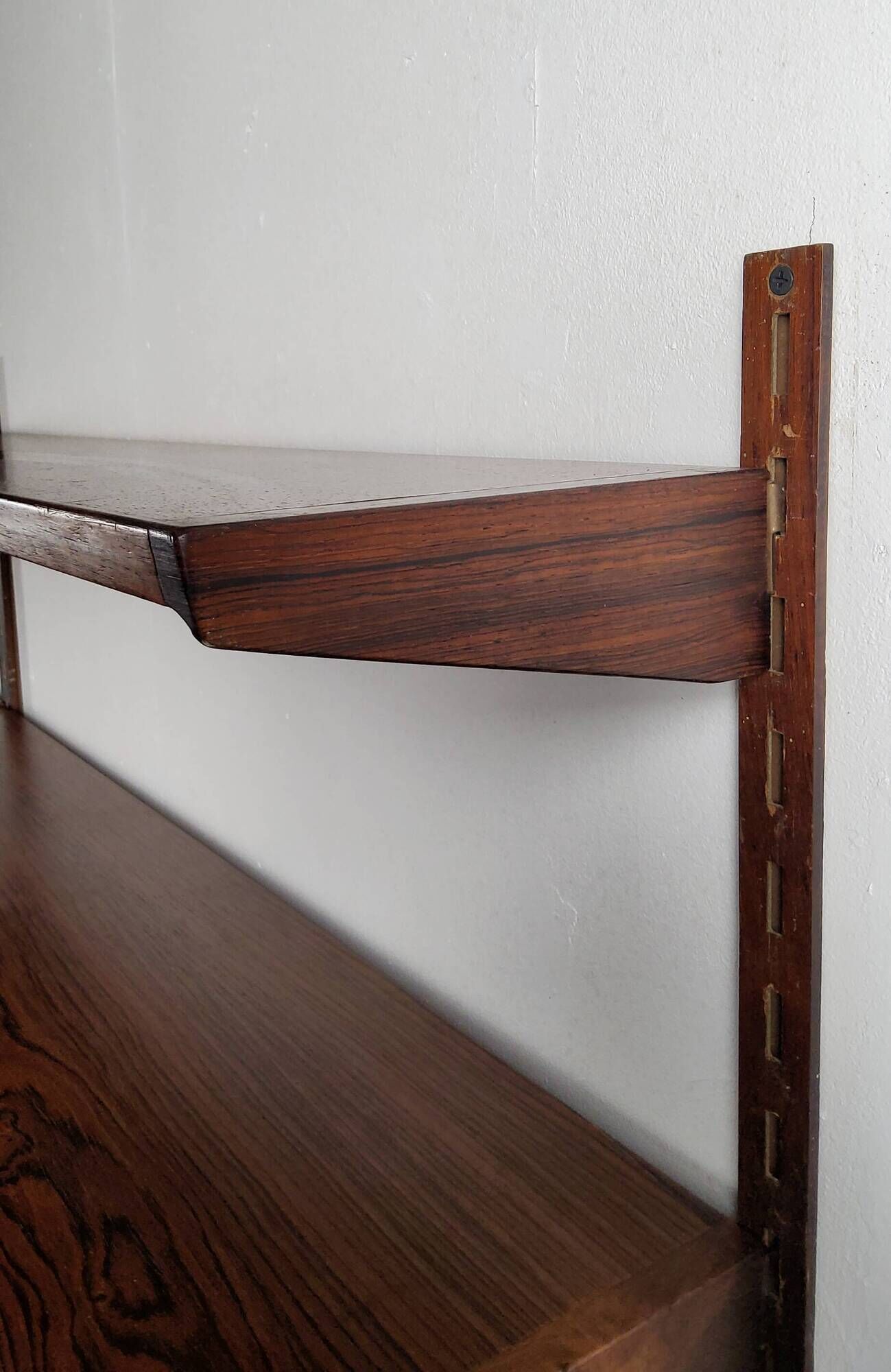 Etagere secrétaire mural scandinave en bois Design Kai Kristiansen