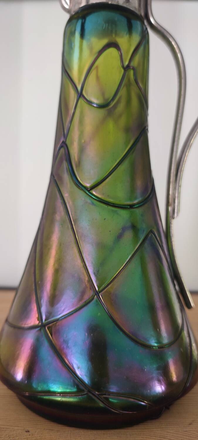 Art Nouveau ewer by Kralik and Loetz