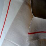 Set of 6 old cloths in linen and hemp