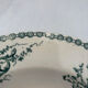 Assiette creuse terre de fer St Amand modèle trianon verte - faïence a