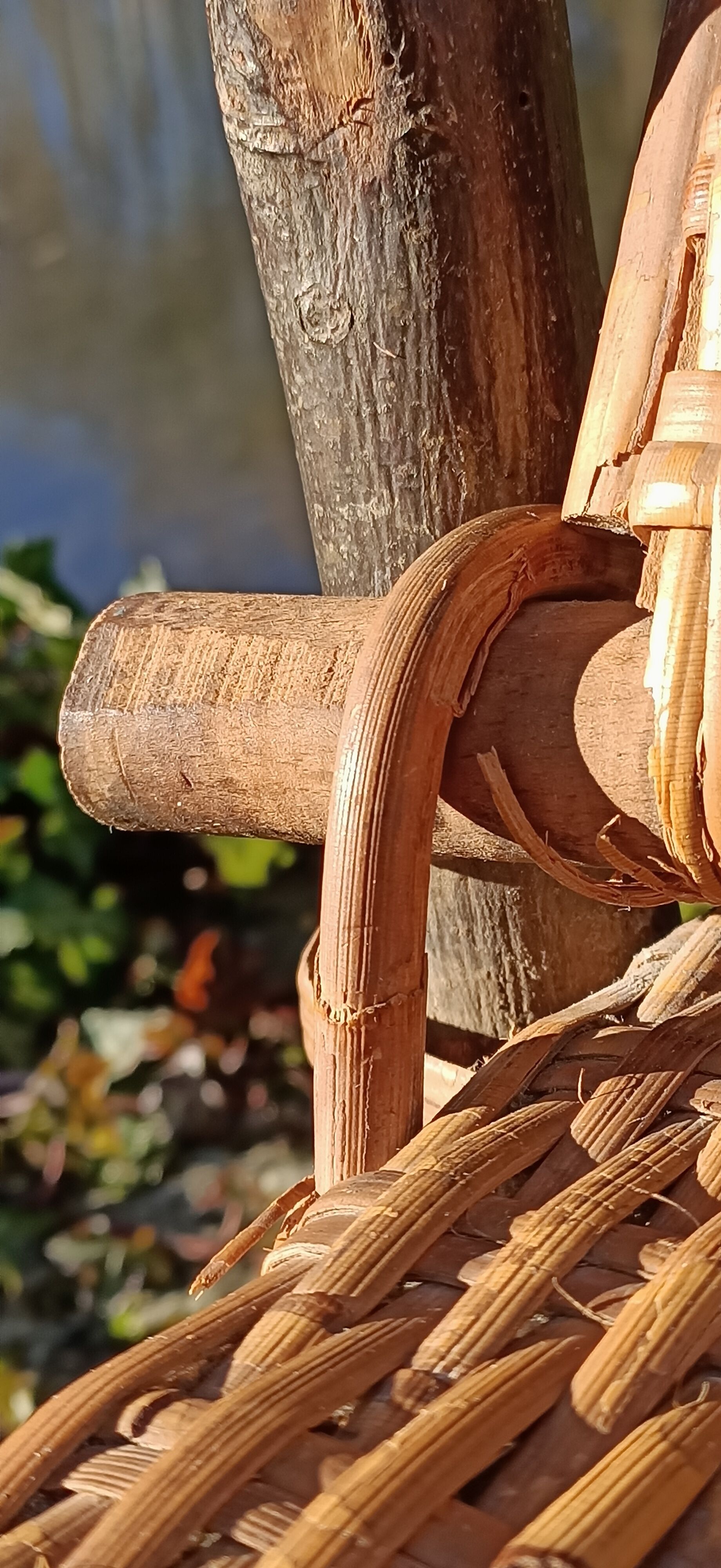 Very old vintage wicker lounge chair