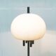 Italian space-style floor lamp from the 1960s with a stone base.