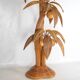 Large "coconut/palm" floor lamp in rattan