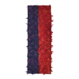 2x6 Red Blue Wool Vintage Runner Rug, 66x190Cm SK 240489