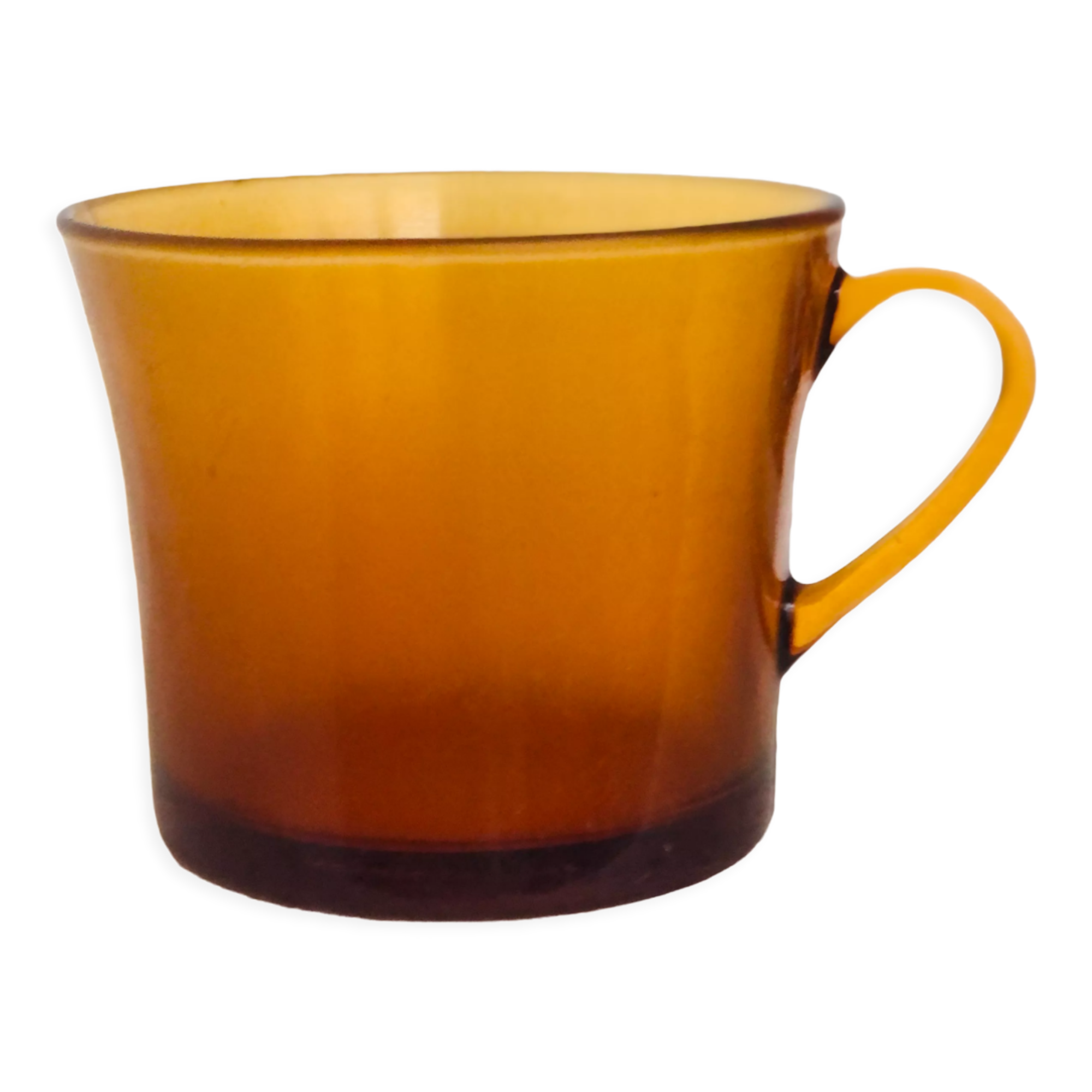 Large amber cup Duralex 70s