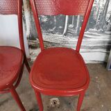 Set de 4 chaises bistrot bois courbé Fischel