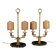 Lampes de table vintage première moitié '900 en bronze doré et marbre