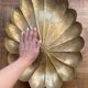 Large brass floral centre table/plateau - Art Deco style (1930/1950)
